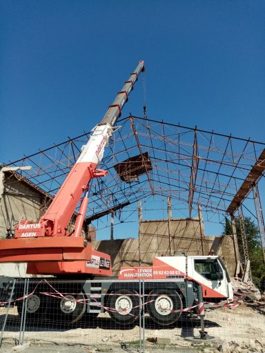 démontage bâtiment agricole a Castelmoron sur lot