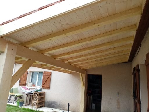 création d'une terrasse bois bias