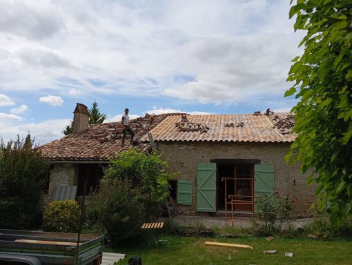 réfection toiture en plaque sous tuiles